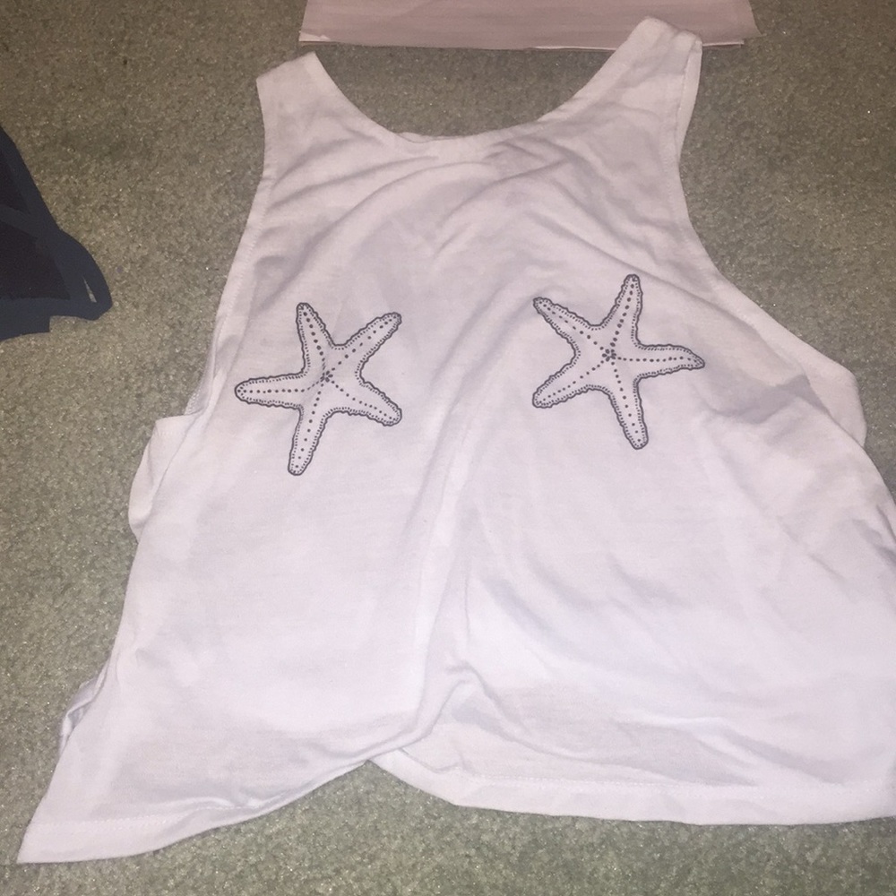 Fun beach crop top